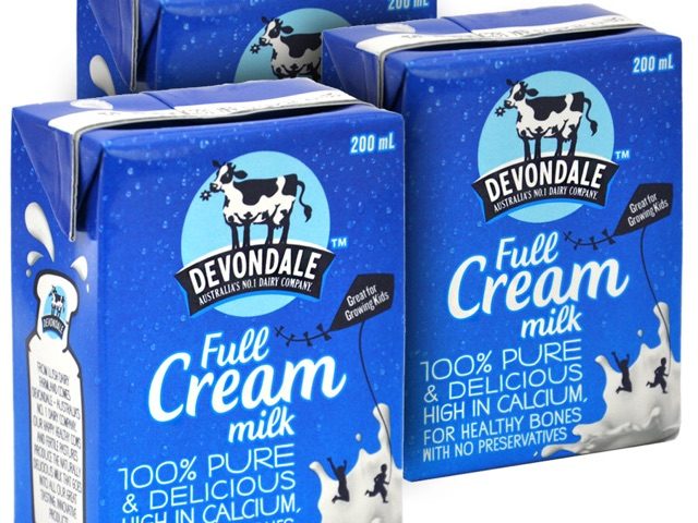 Sữa tươi Úc Devondale hộp 200ml