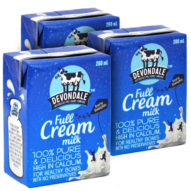Sữa tươi Úc Devondale 200ml