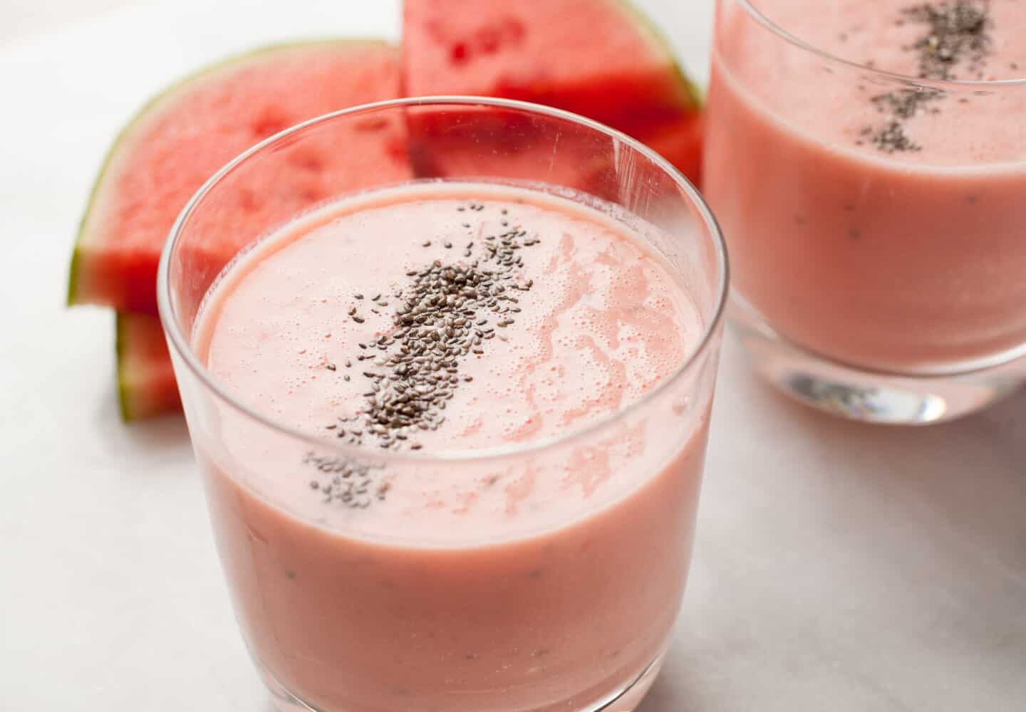 Cách làm Sinh tố dưa hấu sữa tươi nguyên kem