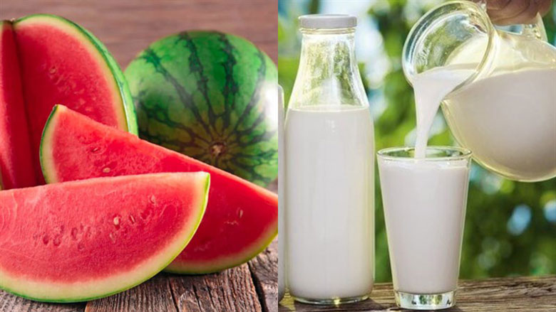 Cách làm sinh tố dưa hấu sữa tươi Úc nguyên kem