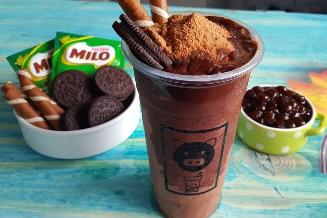 Sữa tươi milo đá bào