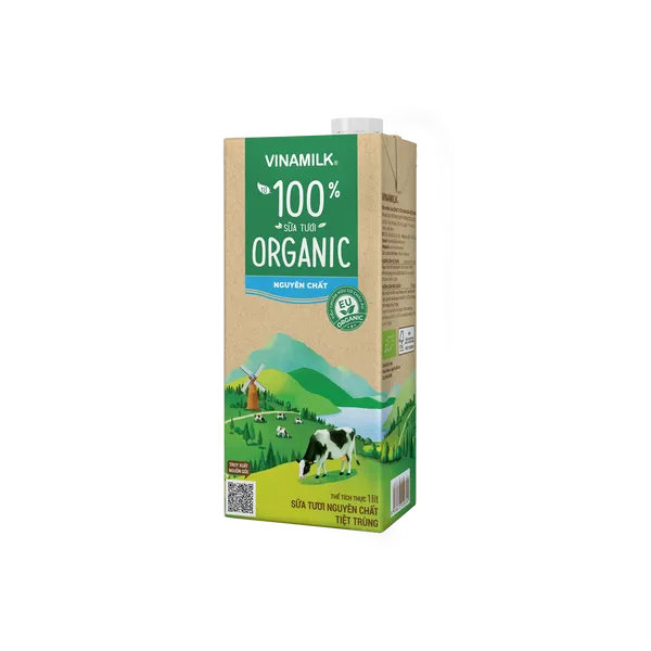 Sữa tươi hữu cơ Organic Vinamilk hộp 1 lít (thùng 12 hộp) 1 Sua tuoi huu co organic vinamilk hop 1 lit