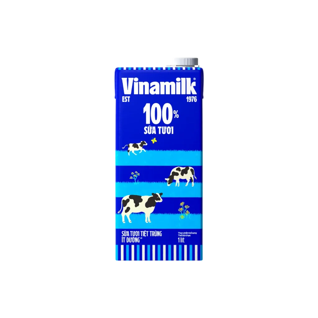 Sữa tươi tiệt trùng Vinamilk ít đường hộp 1 lít (thùng 12 hộp) 1 sua tuoi tiet trung vinamilk it duong hop 1 lit