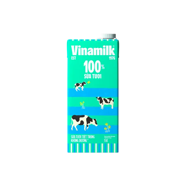 Sữa tươi tiệt trùng Vinamilk không đường hộp 1 lít (thùng 12 hộp) 1 sua tuoi tiet trung vinamilk khong duong hop 1 lit